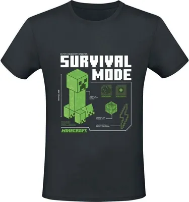 Produktbild von T-Shirt Minecraft Survival M - 100% Bawełna, Licencjonowany Produkt