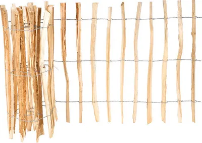 Produktbild von Staketenzaun Rollzaun Haselnuss 500 x 90 cm natur