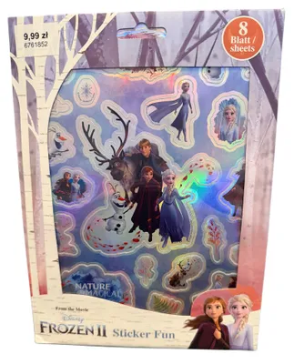 Produktbild von Frozen Eiskönigin Aufkleber Sticker Fun Set 8 Blatt Aufkleber Kinder 24x18 cm mit Anna, Elsa, Olaf