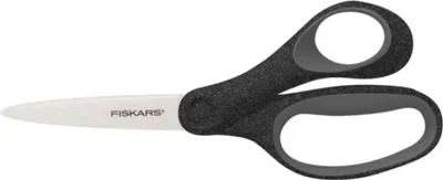 Zdjęcie produktu dla Nożyczki szkolne Fiskars czarne brokatowe 180 mm
