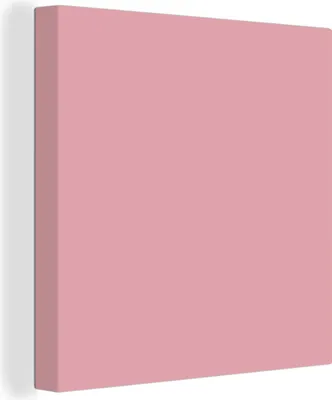 Produktbild von MuchoWow® - Leinwandbilder - Rosa - Farben - Innenraum - Einfarbig - Farbe, Wandbild, Wanddeko Bilder Wohnzimmer, 20x20 cm