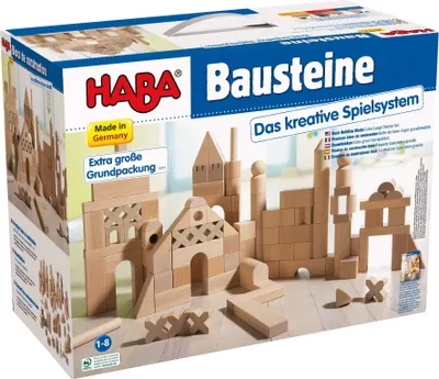 Zdjęcie produktu dla Podstawowe klocki konstrukcyjne HABA Extra large basic p.  1077 - HABA 1077 - (Towary / Zabawki)