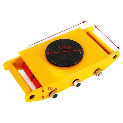 Image de Rouleur d'engins lourds, capacité de charge 12T, rotation 360° , 8T jaune