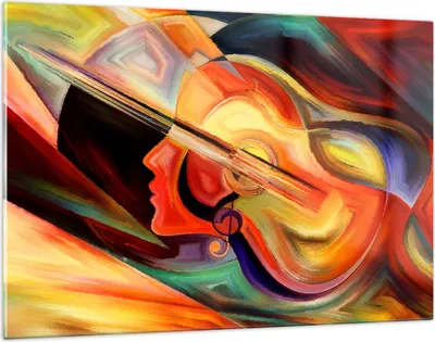 Produktbild von Bilder auf glas - Abstraktion modern - 120x80cm - Glasbilder - Wandbilder - Kunstdruck - zum Aufhängen bereit - Wanddekoration aus Glas - Glas Bilder - Wandbild auf Glas - Einteilig - GAA120x80-3669
