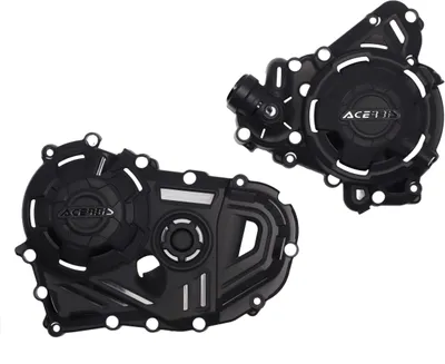 Produktbild von ACERBIS schwarze Kupplungs-/Zündungsabdeckungen und HONDA TRANSALP XL750 Montagesatz