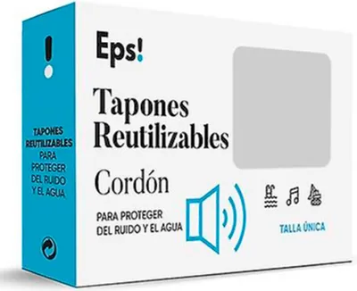 Immagine prodotto di Tappi auricolari riutilizzabili Eps con cavo, 2 pezzi