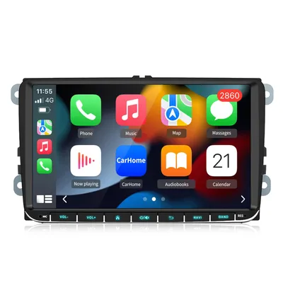 Produktbild von Android Autoradio Für VW Golf 5/6 Variant / Polo 6R / Touran 1T / Tiguan 5 Wireless CarPlay Android Auto WiFi GPS Navi RDS DSP DAB+ BT 9 Zoll 32GB