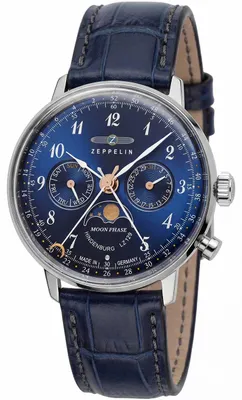 Produktbild von Zeppelin Damenuhr 70373 Quarz Analog 38 mm Gehäusedurchmesser mit Datum 3 ATM wasserdicht