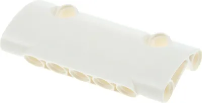 Zdjęcie produktu dla 1x Panele Lego Technic zakrzywione 7x3x2 biały panel Panele ścienne 6246996 24119