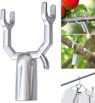Produktbild von 6pcs Metallbaumzweige Stütze stützt sich fruchtbarer Baumzweiste Baumglättungskit Trockenstangenköpfe Kleidung Stangenstange