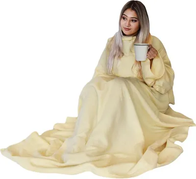 Produktbild von Decke mit Ärmeln - Beige