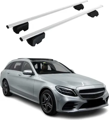 Image de Barres de toit Transversales pour Mercedes Classe C S205 2014-2021 2Pcs ABE