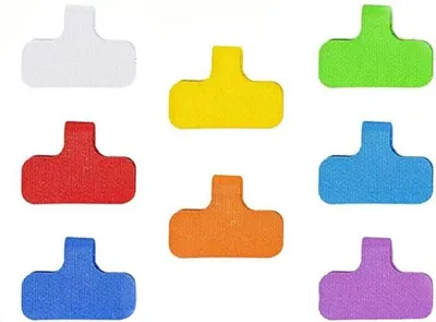 Produktbild von INF 8 Stück Beschriftbare Kabelbinder - Selbstklebende Nylon Kabelmarkierer