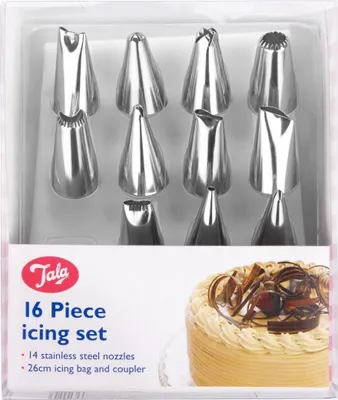 Produktbild von Spritzbeutel mit Spitzen und Adapter - Set mit 16 Tala-Elementen
