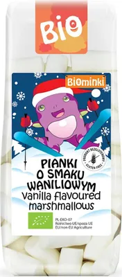 Produktbild von Vanille-geschmackliche, glutenfreie -Kekse, 120 g - BIOMINKI (Weihnachts-Edition)