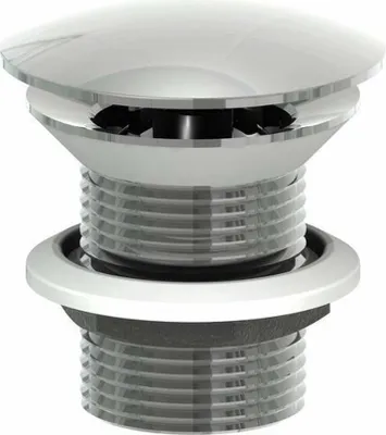 Produktbild von MINIMAL Nicht verschließbare Ablaufgarnitur 5/4“, großer Stopfen, H. 30-60mm, Edelstahl matt