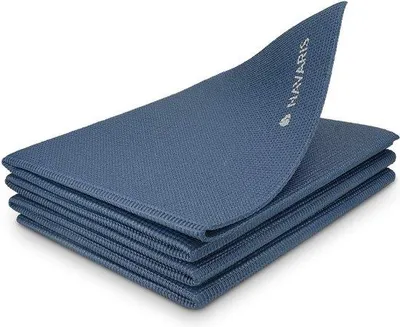 Image de Tapis de sport pliable - Tapis antidérapant de 4 mm d'épaisseur - Pour le yoga, le Pilates et le fitness - Utilisation en intérieur et en extérieur