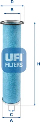Produktbild von Luftfilter UFI 27.949.00 Filtereinsatz