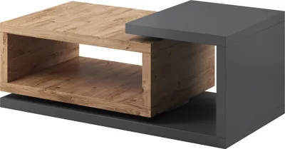 Produktbild von Couchtisch BEXLEY-83 in Eiche Ribbeck Nb. mit Absetzungen in anthrazit, B/H/T: ca. 120/40/60 cm