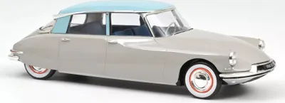 Produktbild von Norev 181763 Citroen DS 19 1956 grau hellblau 1:18