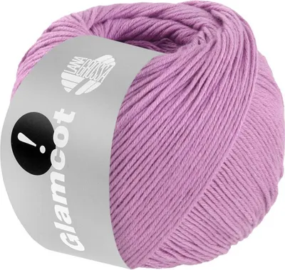 Obrázok produktu pre Lana Grossa GLAMCOT jemne lesklý, multifilamentná zmes bavlny a viskózy 155 m farba 023 - lila