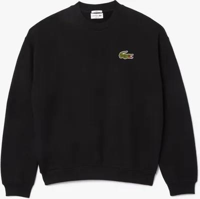 Produktbild von Lacoste - "Accent" Sweatshirt für Herren/Damen Uni Fleece lose Passform GT7006 (S) (Schwarz)