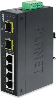 Produktbild von PLANET Industrial 4-Port 10/100/1000T + 2 1000X SFP