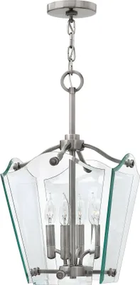 Produktbild von Elstead Wingate Hängeleuchte E14 4-fach 54cm Poliertes antikes Nickel