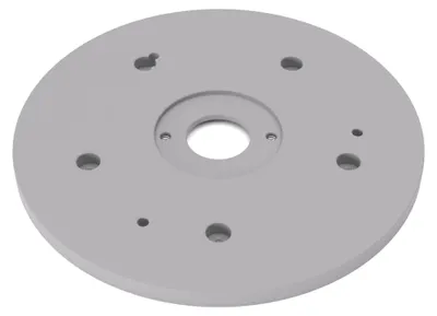 Produktbild von PRIWAS Grundplatte/Adapterplatte XL-Version für Kopierhülsen passend für Bosch GOF 1250 CE | Vergrößerte Gleitplatte passend für Bosch Oberfräsen