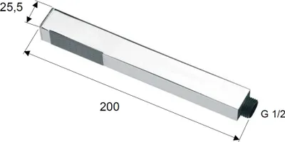 Obrázok produktu pre Ručná sprcha, 200 mm, zlatá