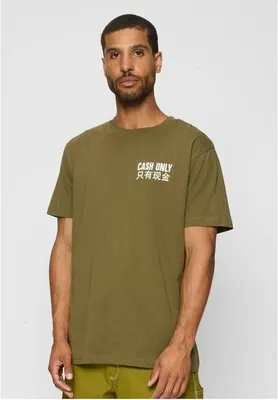 Immagine prodotto di T-shirt da uomo Mr. Tee Cash Only Tee olive - XS