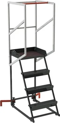 Produktbild von Schmale Rollbare Stehleiter 4 Stufen 150 kg - FIMM - 830008729