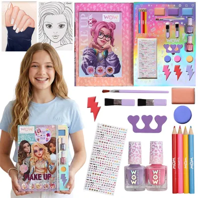 Produktbild von WOW Generation Kosmetikset für Kinder, Schmink- und Maniküre Set für Mädchen
