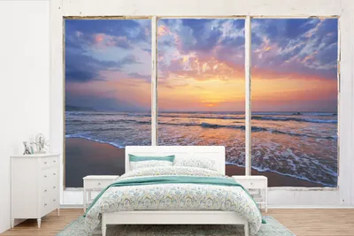 Produktbild von MuchoWow® Fototapete für Wohnzimmer oder Schlafzimmer Wandtapete Vinyl Motivtapete Aussicht - Meer - Strand - 525x350 cm - Das Hintergrundbild