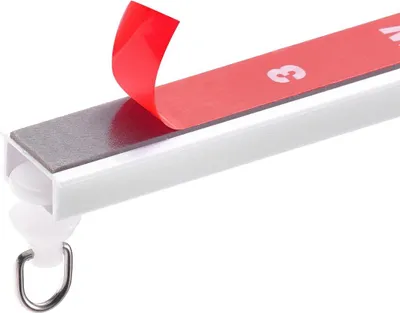 Obrázok produktu pre Súprava závesných koľajníc na strop 9,9 FT/3 metre Samolepiaca deliaca stena Biela