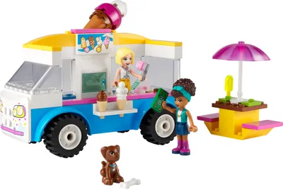 Produktbild von LEGO 41715 Friends Eiswagen mit Fahrzeug und Mini-Puppe Andrea