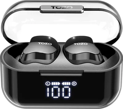 Produktbild von TOZO T18 CRYSTAL BUDS True Wireless Stereo (TWS) In-Ear USB Typ-C Bluetooth Headset Schwarz