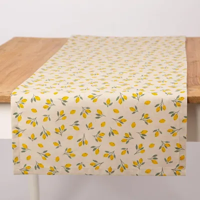 Produktbild von Tischläufer Baumwolle 40x160cm flieder vanille pistazie SCHÖNER LEBEN.