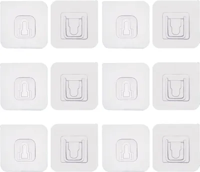 Produktbild von 6PCS Selbstklebendem Stanz freier Speicher Wandhaken Saugnapfbecher Haushängerhalter