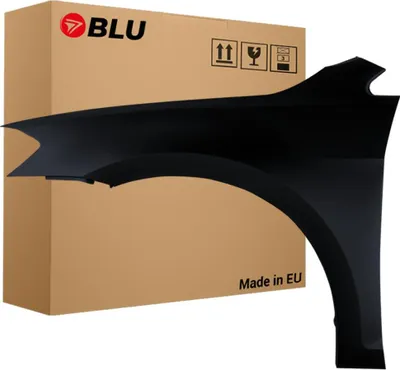 Image de BLU Aile Compatible avec VW Volkswagen Golf VII 7 LC9X Gauche Schwarz Schwarz | 2012-2017 | Avant | Peint| Prêt à Monter | Galvanisé