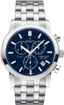 Image de Montre pour homme ATLANTIC 62455.41.51 classique bleu