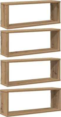 Obrázok produktu pre vidaXL Nástenné police 4 ks Artisan dub 60x15x23 cm Materiál na báze dreva