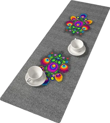 Produktbild von BERTONI Filz Tischläufer, Tischdecke mit Muster Bank Tischdekoration JAGNA 95x33 cm