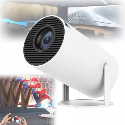 Obrázek produktu pro Chytrý Mini Projektor 720P Otočný O 180°, Duální Wifi 6+Bt, S Lichoběžníkovou Korekcí