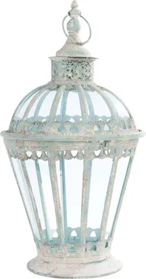 Produktbild von Clayre & Eef Laterne Ø 29x55 cm Weiß Eisen