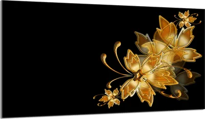Produktbild von Herdabdeckplatte 90x52 Glaskeramikkochfeld Abdeckung Spritzschutz Glasplatte Deko Schneidebrett, Golden Schwarz