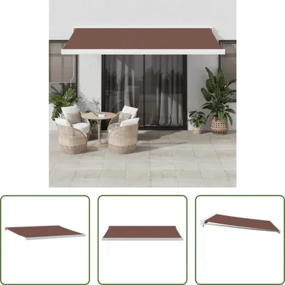 Immagine prodotto di The Living Store Tenda da sole manuale marrone 400x300 cm