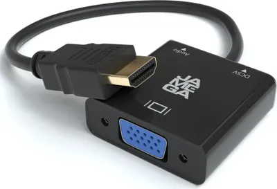 Produktbild von HDMI zu VGA Adapter HDTV 1080p Konverter Aktiv Audio & Videokabel für PC, Laptop