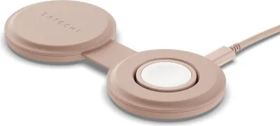 Immagine prodotto di Satechi OntheGo Caricabatterie wireless 2 in 1 - Compatto e resistente - Ricarica rapida a 15 W - Connettore USB-C