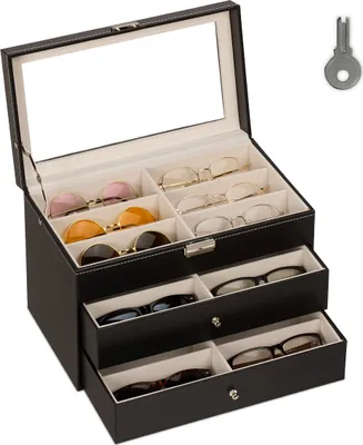 Produktbild von relaxdays Brillenbox für 18 Brillen